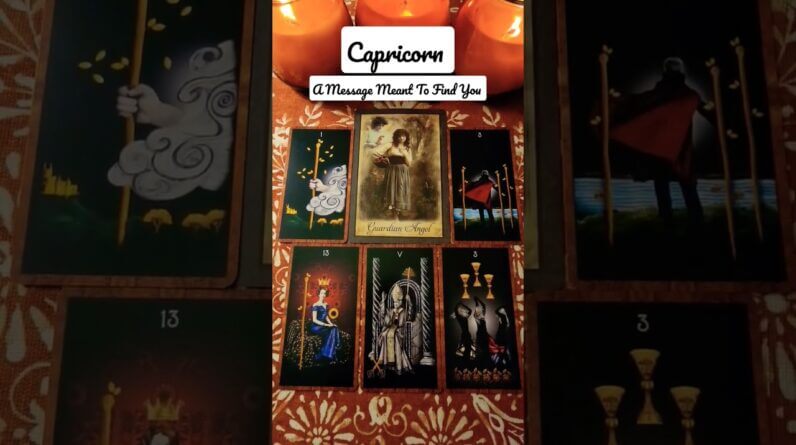 Capricorn 🔮 A Message Meant To Find You #shorts #tarot #tarotreading