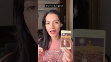 Stay or let go ? Know Divine Answer #pickacard #freetarotreading #lisasimmi #shorts  #maytarot