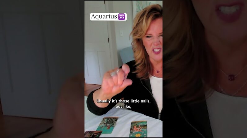 AQUARIUS : Truth Bomb - *Are You Out Of Your F*ing MIND?* | MidMay 2024 Zodiac Tarot Reading #shorts