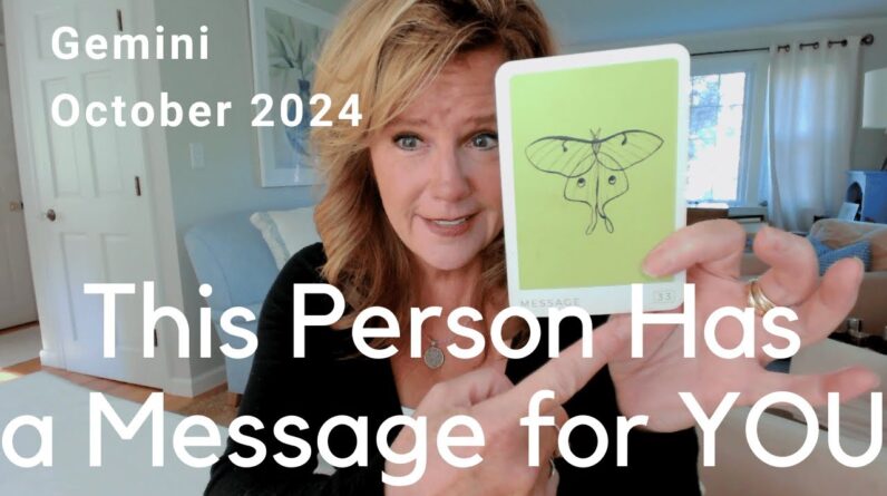 GEMINI : This Person Has A MESSAGE For You | October 2024 Zodiac Tarot Reading 1 GEMINI : This Person Has A MESSAGE For You | October 2024 Zodiac Tarot Reading