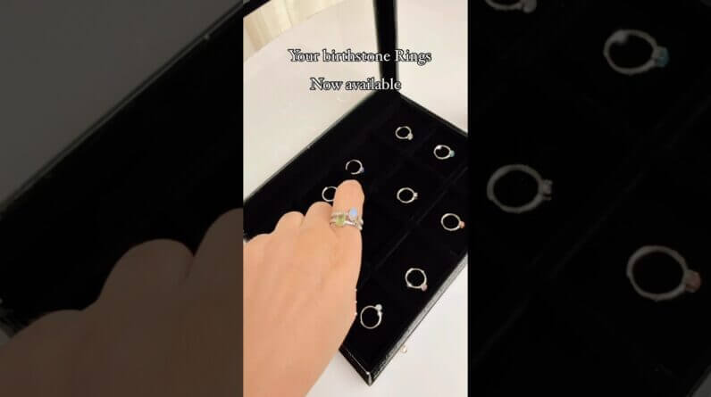 Your birthstone is available now and bring luck for 2025 #luxuryring #crystaljewellery