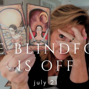 Your Daily Tarot Reading : The Blindfold Is OFF | Spiritual Path Guidance