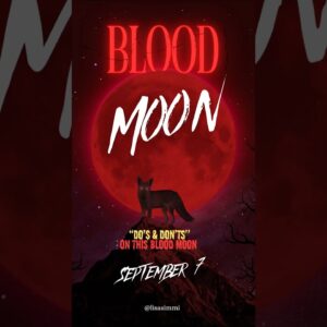 The Blood Moon carries intense energy—it’s not like a regular Full Moon #bloodmoon #lunereclipse