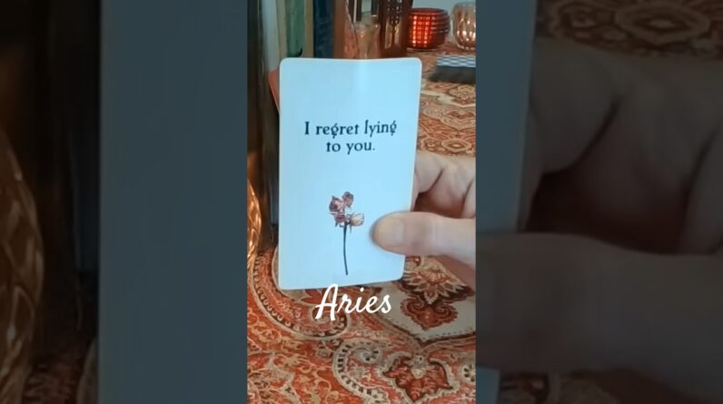 Aries ❤️ They Regret Getting Caught #aries #tarot 1 Aries ❤️ They Regret Getting Caught #aries #tarot