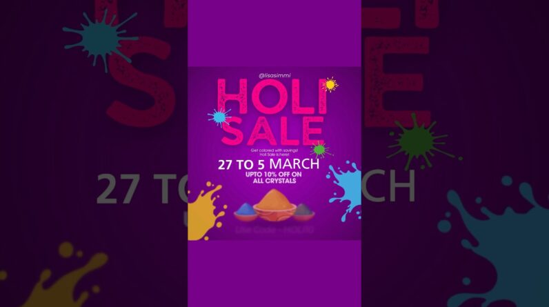 Holi discount offer for You @lisasimmi #holispecial #holispecial #holicolours #holivlog 1 Holi discount offer for You @lisasimmi #holispecial #holispecial #holicolours #holivlog