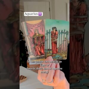AQUARIUS : Past Life LESSON Brings A BREAK In An IMPASSE | April 2026 Zodiac Tarot Reading #shorts