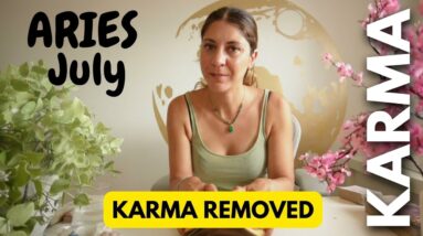 ARIES ❤️ THE ANCESTRAL KARMA BLOCK IS BEING REMOVED! ⭐ July Tarot Reading
