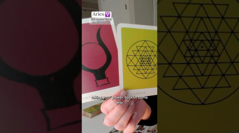 ARIES Mid August 2026 : Feelings Need To Be Shared #shorts #tarot