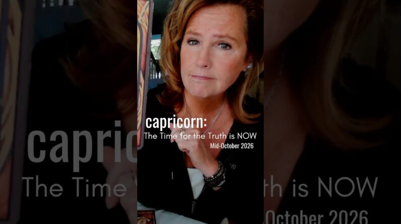 Capricorn Mid October 2026 : You've Been Carrying This TRUTH Too Long #shorts #tarot